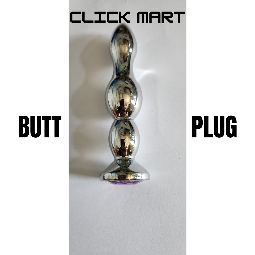 Butt Plug - Anal Plug Design 3 Smooth Solid Metal