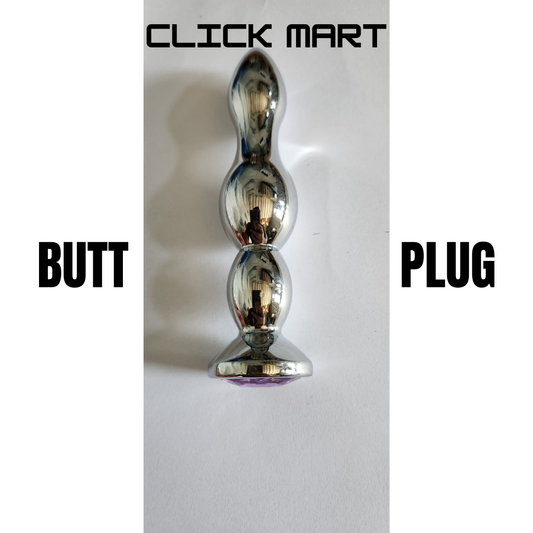 Butt Plug - Anal Plug Design 3 Smooth Solid Metal