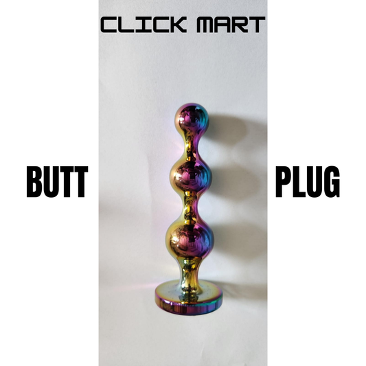 Butt Plug - Anal Plug Design 5 Smooth Solid Metal