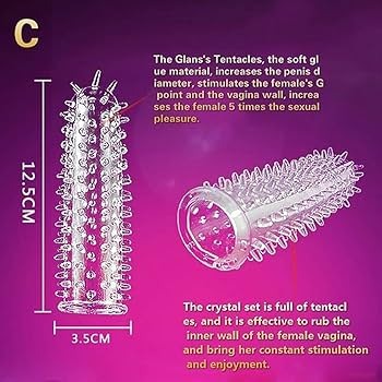 Crystal Reusable Condom Design C